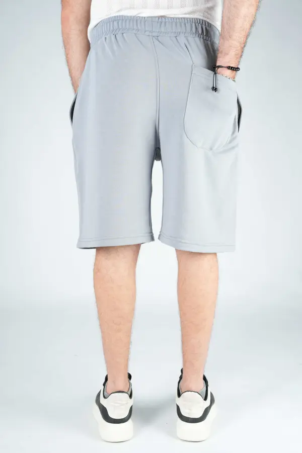 Short Tommy  de jogging en Pur coton legé Ref-TJ18775V