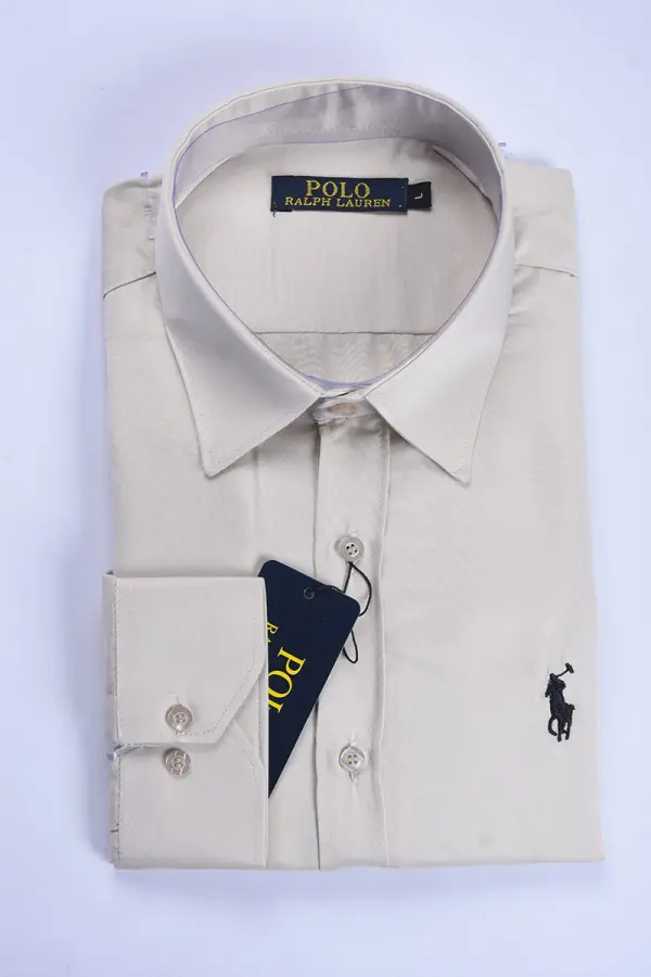 Pack de 4 Chemises Ralph En pur Coton Ref-Pck122330 ( Noir + Blanche + Beige + Bleu ciel )