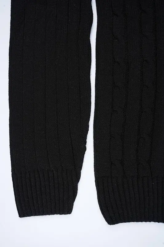 Pull Ralph col rond en coton 100%  Ref-VG7720d ( Noir )