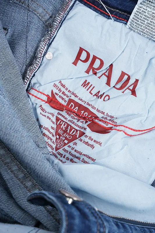 Jean Prada Bleu Jeans100% Coton Coupe Normal Ref-PR55S3110