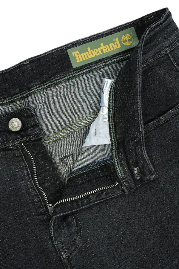Jean Timberland Gris Noir 100% Coton Coupe Normal Ref-TB6G551