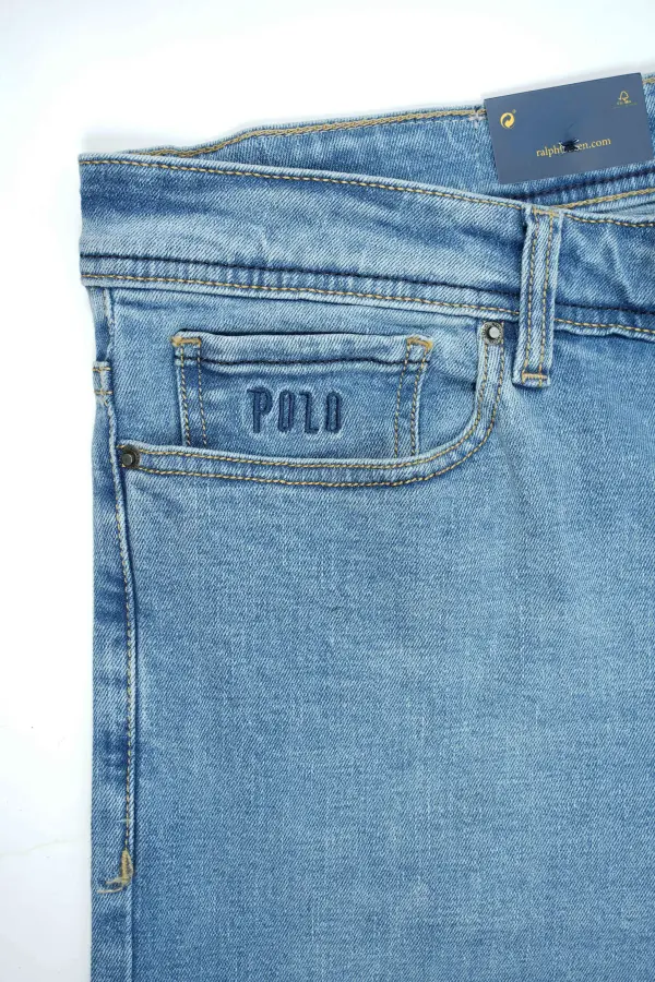 Jean Polo Bleu Clair 100% Coton Coupe Normal