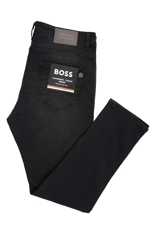 Jean Boss Gris Noir 100% Coton Coupe Normal Ref-BS438211J