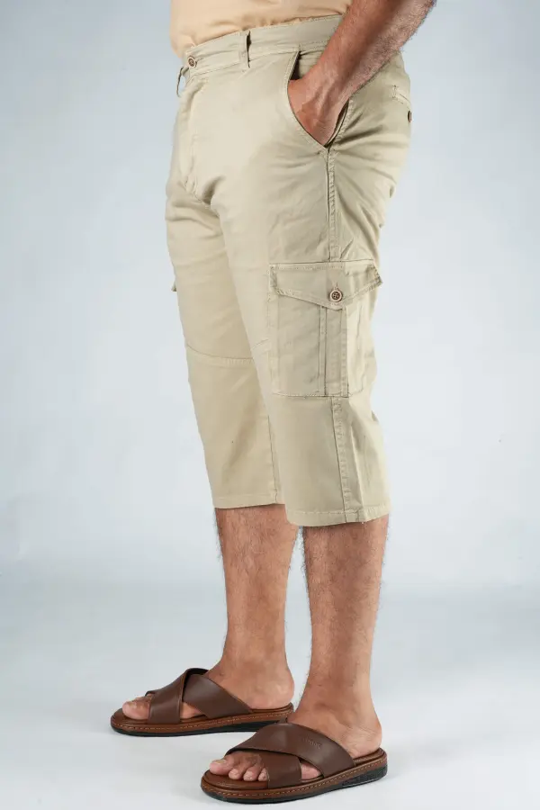 Pack de 3 Pantacourt Massimo Dutti En Toile Léger Ref-PM66251J ( Vert Royale + Beige + Noir )
