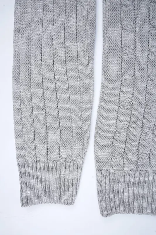 Pull Ralph col rond en coton 100%  Ref-VG7720d ( Gris )