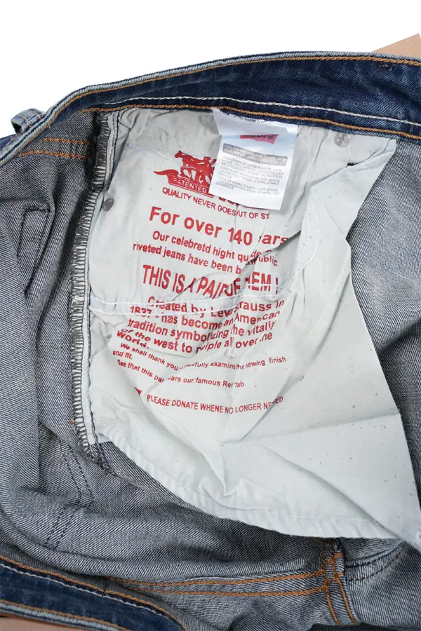 Jean Levi's Bleu délavé 100% Coton Coupe Normal Ref-LV623Z41S