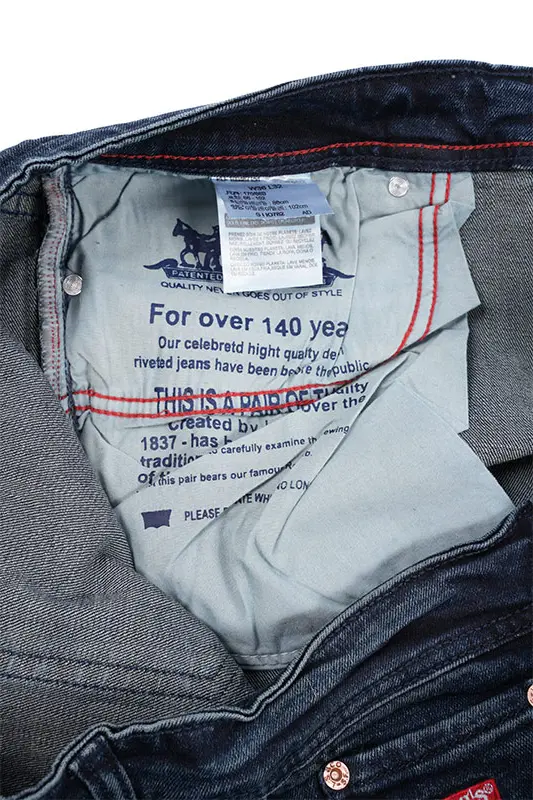 Jean Levi's Bleu Nuit 100% Coton Coupe Normal Ref-LV623Z41S