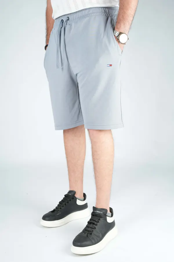 Short Tommy  de jogging en Pur coton legé Ref-TJ18775V