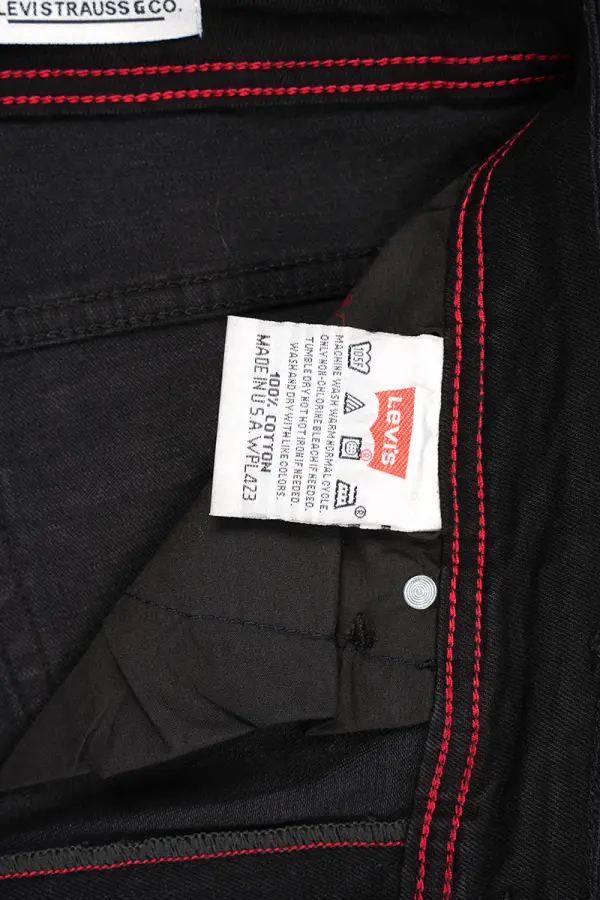 Jean Levi's Noir 100% Coton Coupe Normal Ref-LV82DGV9