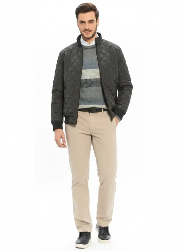 Blouson matelassé Classique pour homme Ref-BL00926N