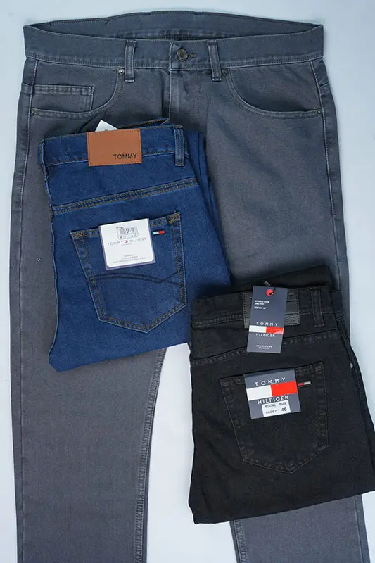 Pack de 3 jeans Tommy Chics & confortable Coupe Normal Ref-Vf620G ( Gris + Noir + Bleu )