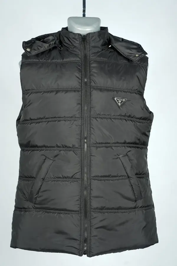 Doudoune Prada Sans Manches Homme Ref: DSM-901 (Capuche Amovible)