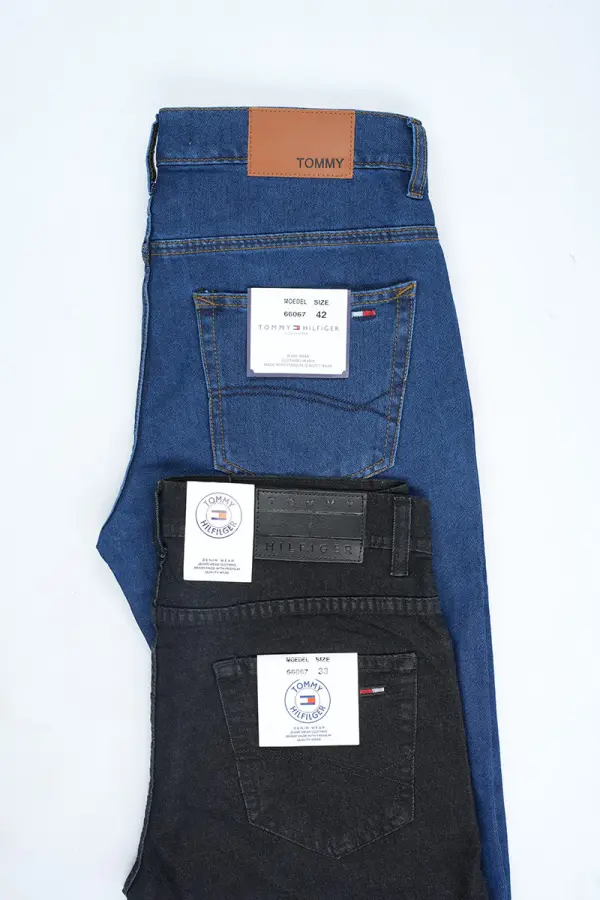 2 Jeans Tommy  Bleu & Noir casual, chics et élégants Ref-GT022NV