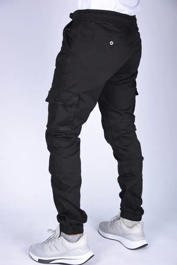 Pack de 2 Pantalons cargo confort ( Noir +Vert Militaire) ref-CG9654