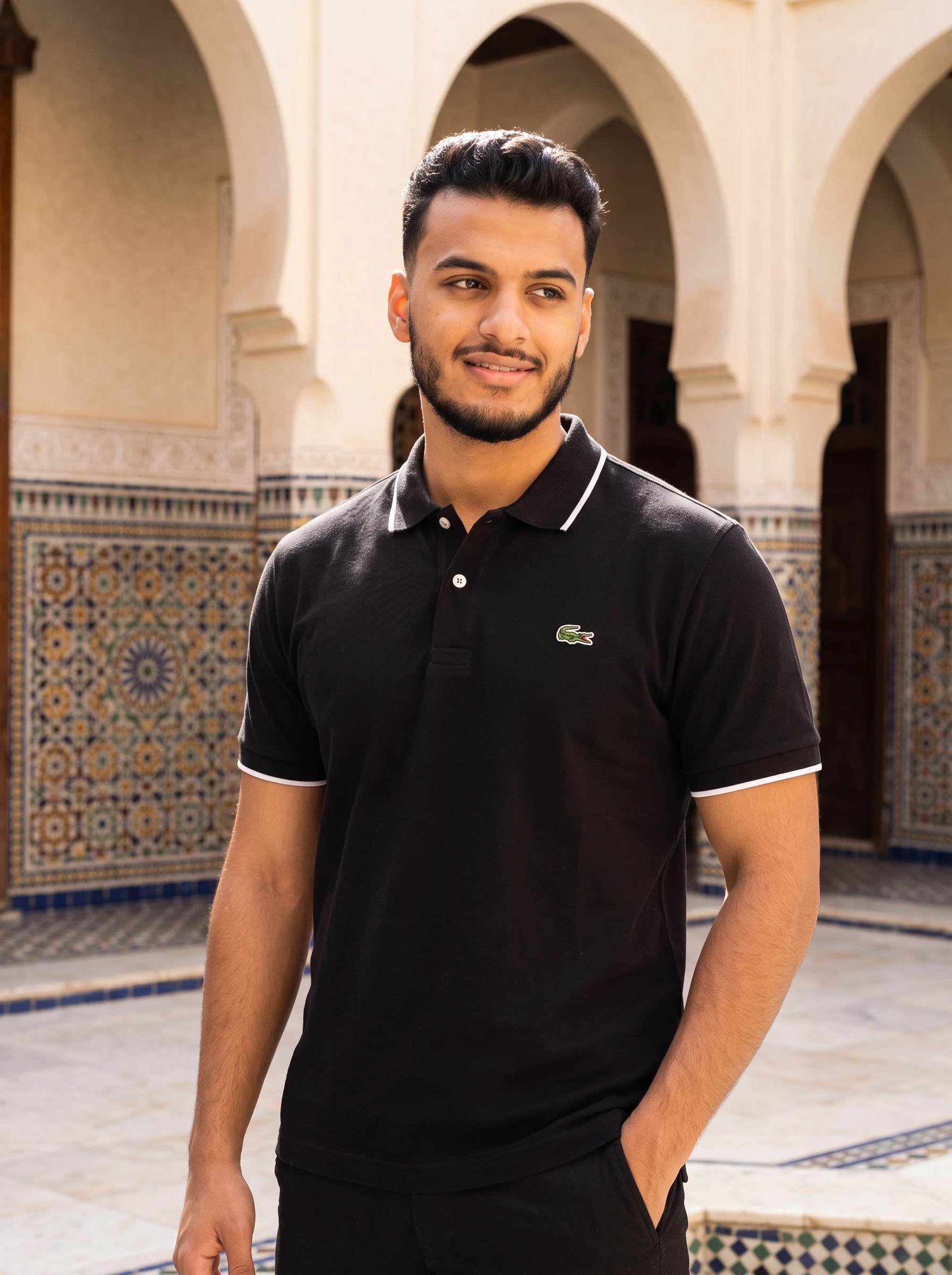 Polo shirt Lacost classic en coton piqué Premuim
