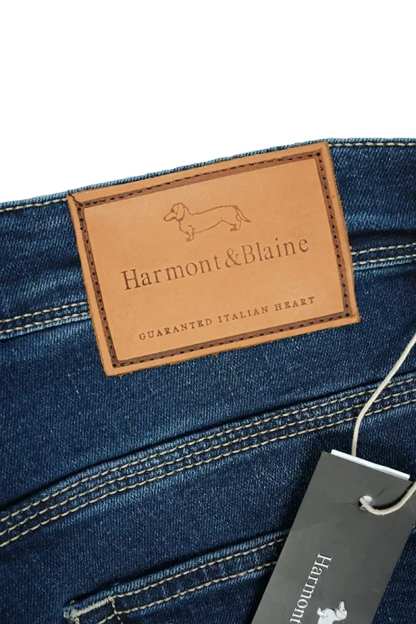 Jean Harmont&Blaine® Bleu Délavé 100% Coton Coupe Normal