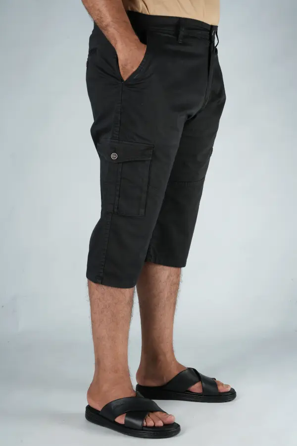 Pack de 3 Pantacourt Massimo Dutti En Toile Léger Ref-PM66251J ( Vert Royale + Beige + Noir )