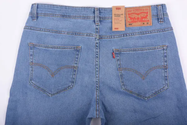 Pack de 3 jeans De luxe coupe Normal  ( Bleu petrole + Bleu clair + Gris )