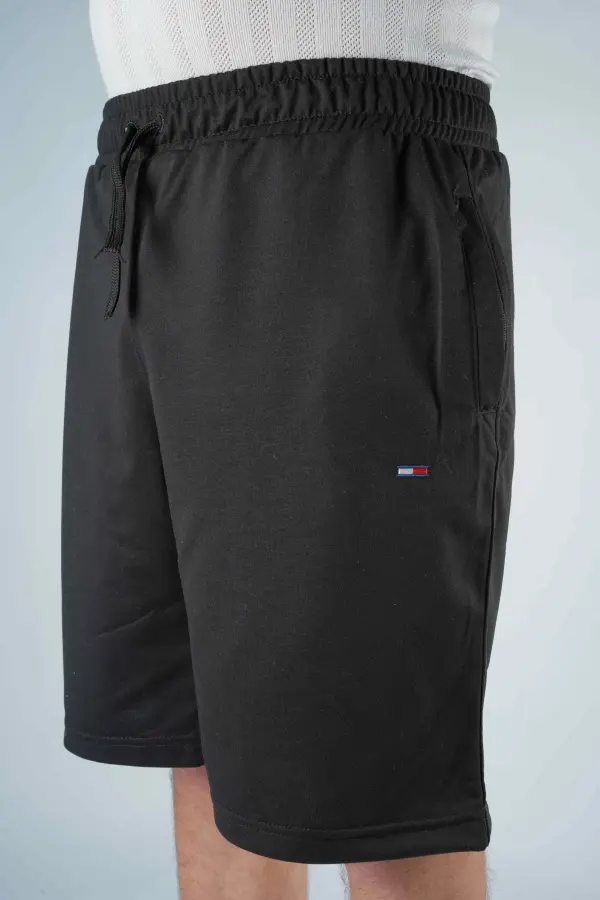 Short Tommy  de jogging en Pur coton legé Ref-TJ18775V