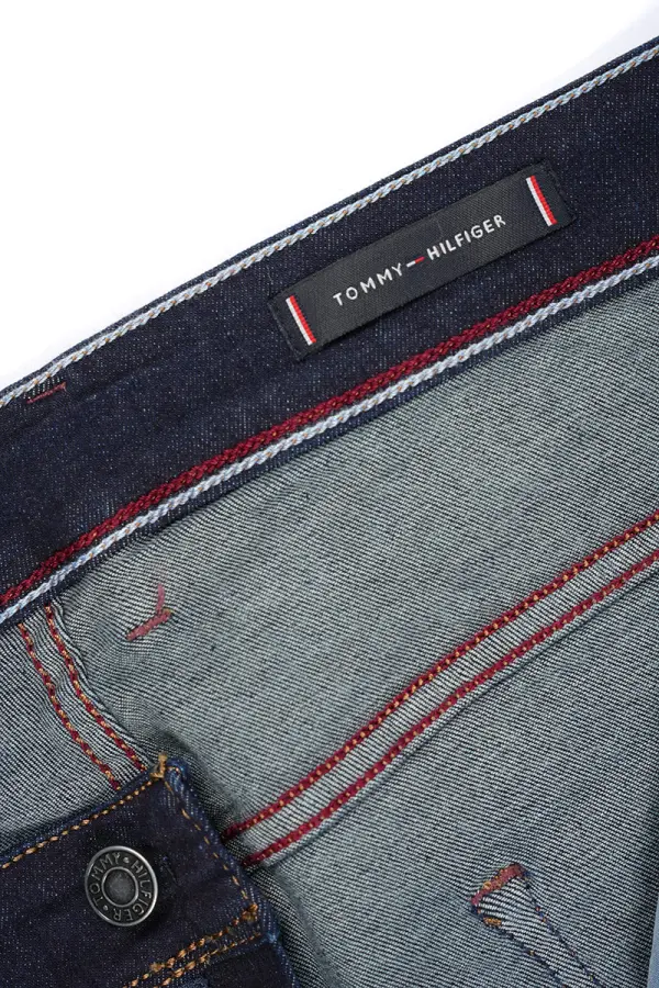 Jean Tommy Bleu Petrole 100% Coton Coupe Normal Ref-THB03F61