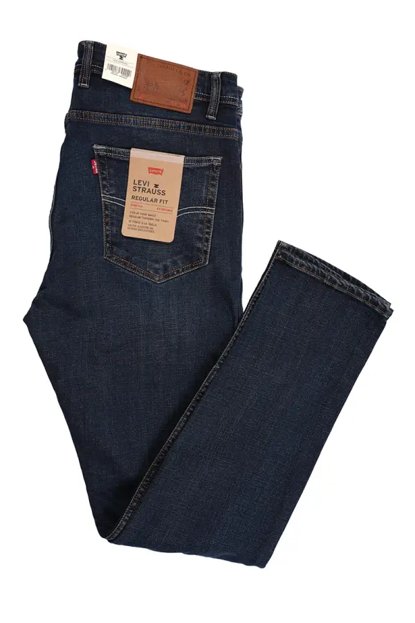 Jean Levi's Bleu Marron 100% Coton Coupe Normal Ref-LV623Z41S