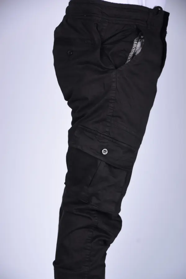 Pantalon jogger Para En toile – Noir-ref-467