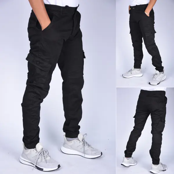 Pack de 3 Cargo en toile Ref-Pck93122 ( Noir+Beige+Vert Militaire)