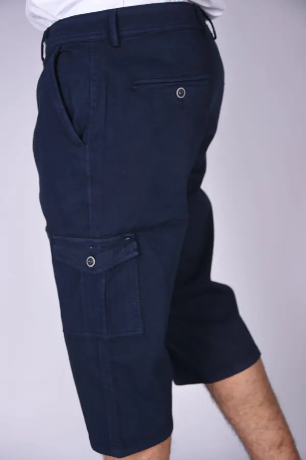 Pantacourt Burberry en toile Piqué Ref-BU101076 ( Bleu marine )