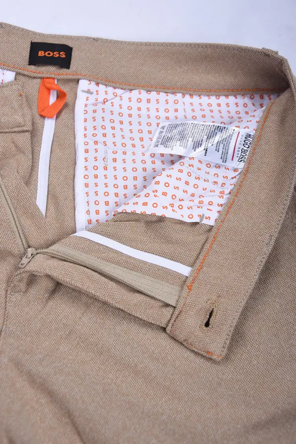 Pantalon BOSS  Slim FIT en coton, cachemire Light stretch Ref-BCX6001 ( Beige )