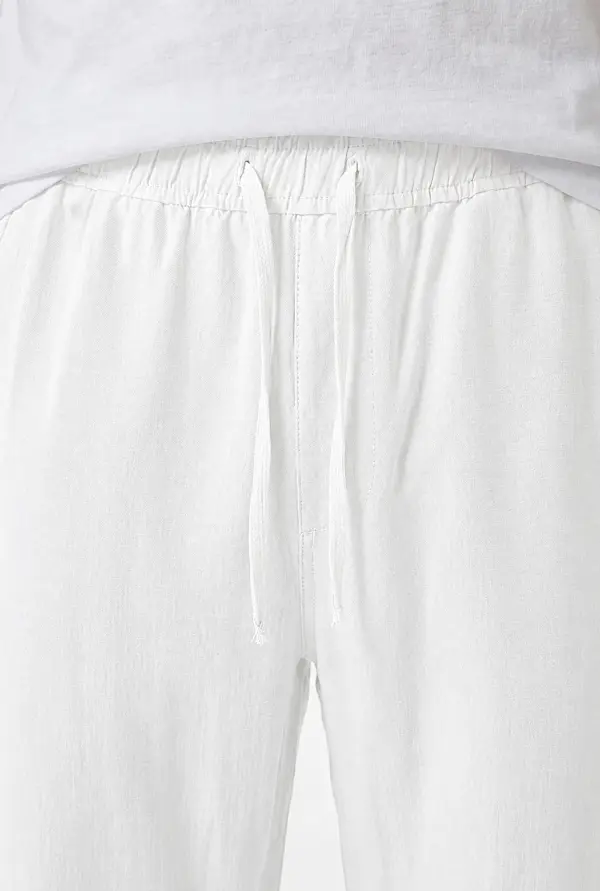 Pantalon Homme en Pur Lin Relaxed Fit  Ref-RL722917