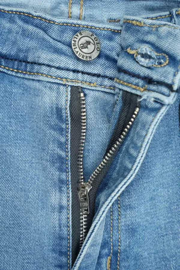 Jean Polo Bleu Clair 100% Coton Coupe Normal