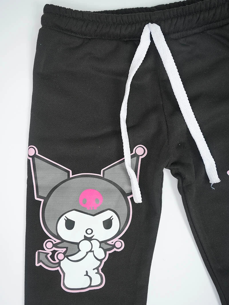 Ensemble 3D Kuromi Noir en premuim montonet Turc