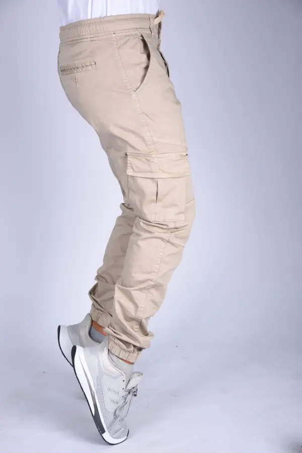 Pantalon jogger Para En toile – Beige-ref-470
