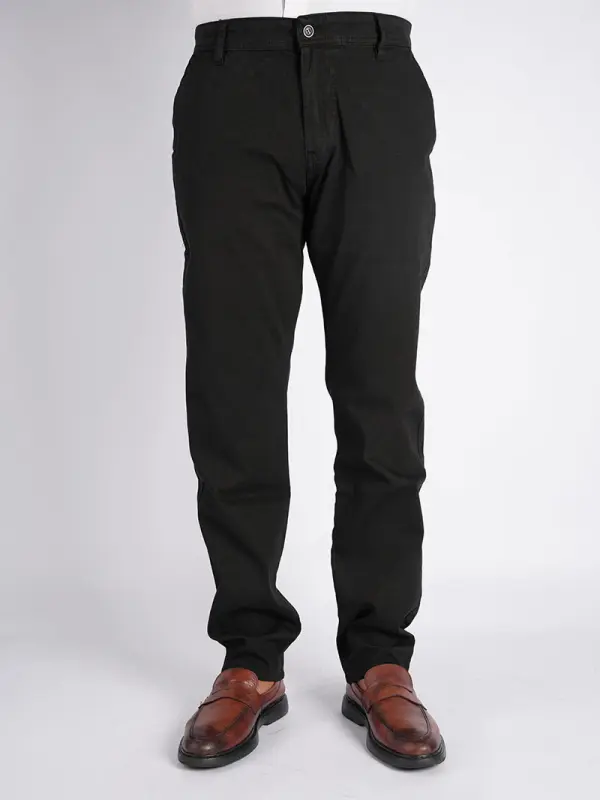 Pack de 3 Pantalons en toile piqué de Luxe  poches Coté Ref-pck543NV ( Beige + Noir + Gris )