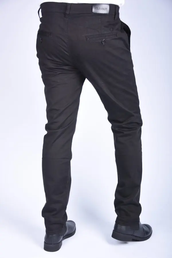 Pantalon en Toile Classique Us Polo Coupe Normale -Noir Ref-456