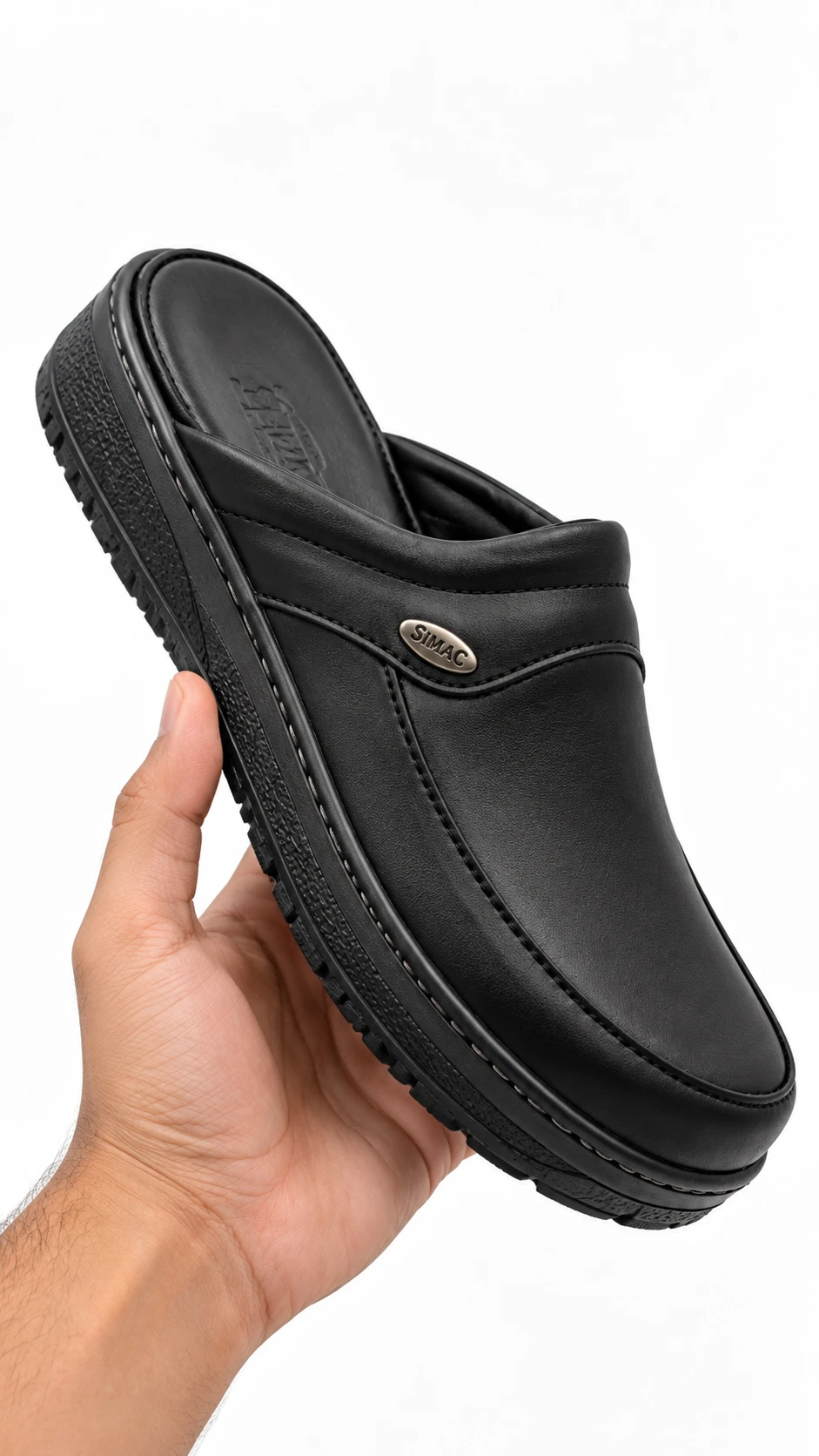 Sabot Médical Homme  – Cuir Naturel & Semelle en Polyuréthane 🇲🇦