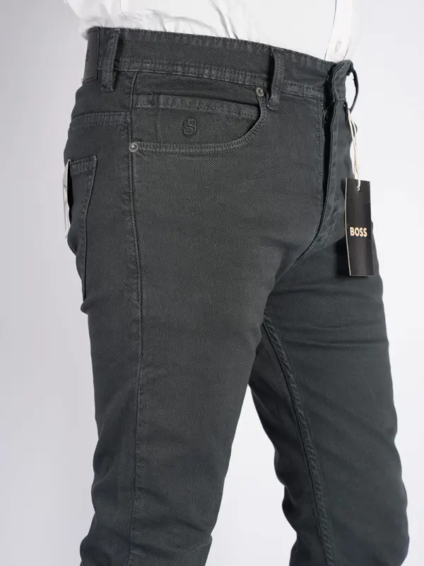 Pantalon en toile piqué léger 100% coton Coupe Normal Ref-HV5ZZ31P ( Gris )