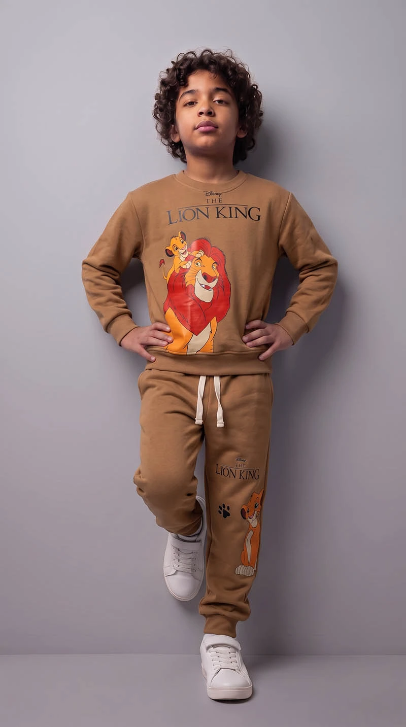 Ensemble 3D Simba Marron  en premuim montonet Turc