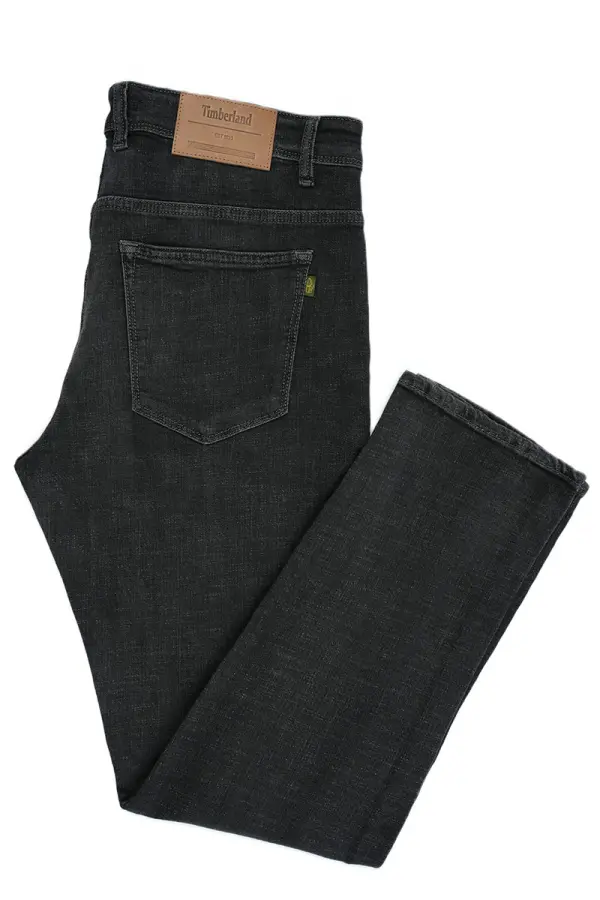Jean Timberland Gris Noir 100% Coton Coupe Normal Ref-TB6G551