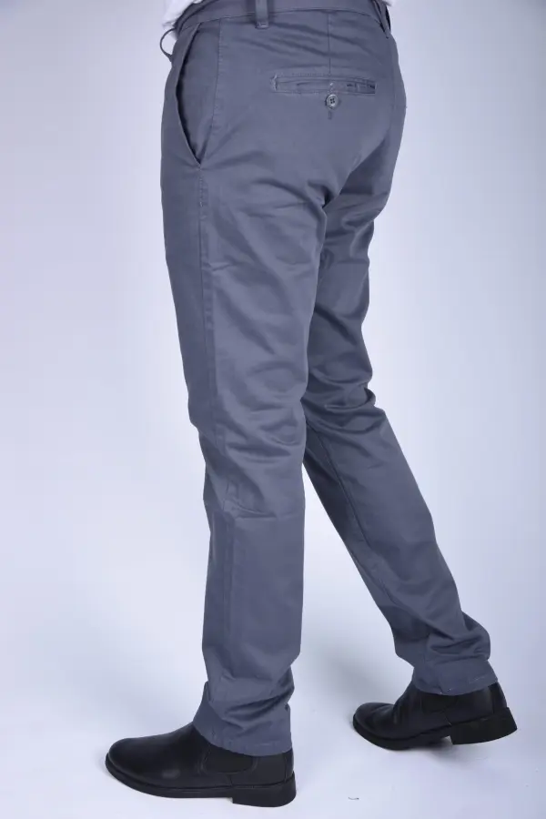 Pantalon en Toile Classique Us Polo Coupe Normale – Gris-ref-460