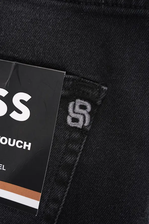 Jean Boss Gris Noir 100% Coton Coupe Normal Ref-BS438211J
