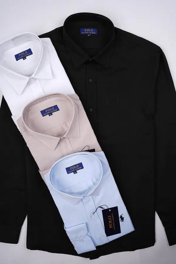 Pack Prestige – 4 Chemises Ralph Lauren Chambray ref-RL466