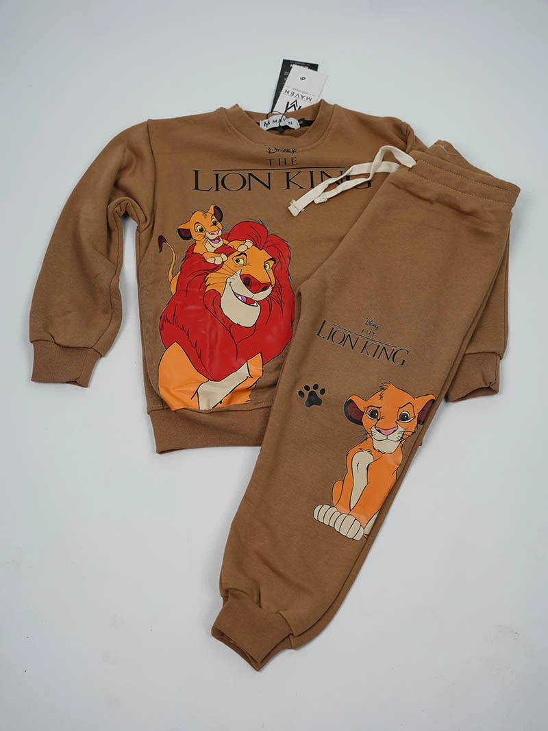 Ensemble 3D Simba Marron  en premuim montonet Turc