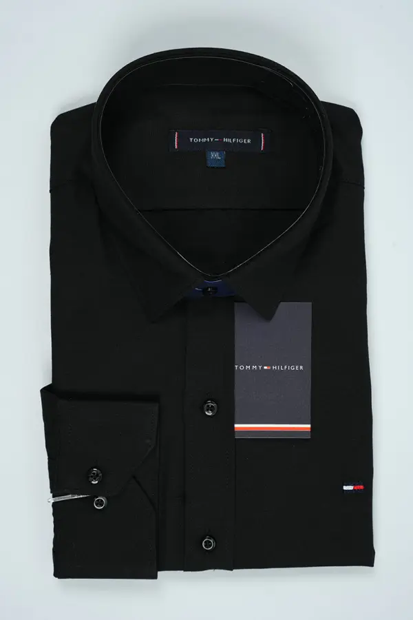 Pack de 4 Chemises Tommy Oxford coton piqué Ref-Pck07810( Bleu roi + Blanche + Gris clair + Noir )