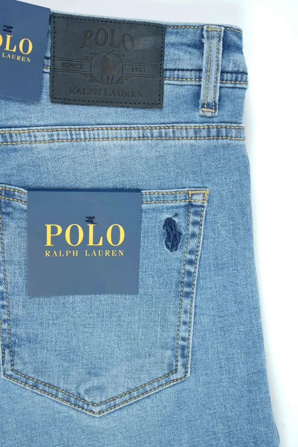 Jean Polo Bleu Clair 100% Coton Coupe Normal