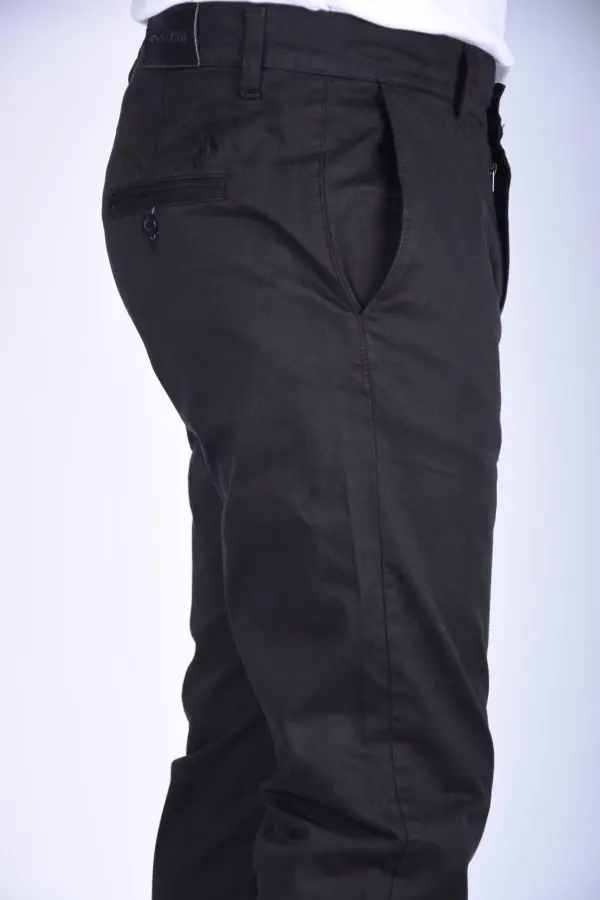 Pantalon en Toile Classique Us Polo Coupe Normale -Noir Ref-456