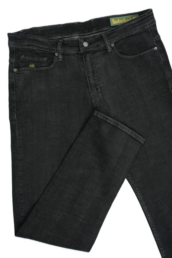 Jean Timberland Gris Noir 100% Coton Coupe Normal Ref-TB6G551