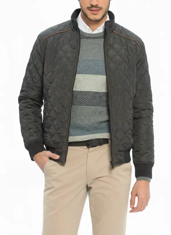 Blouson matelassé Classique pour homme Ref-BL00926N