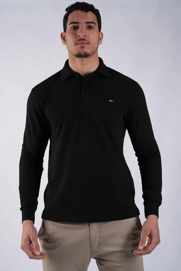 Pack 3 Polo Tommy manches Longue en Pur Coton Piqué Ref-TP5GG410