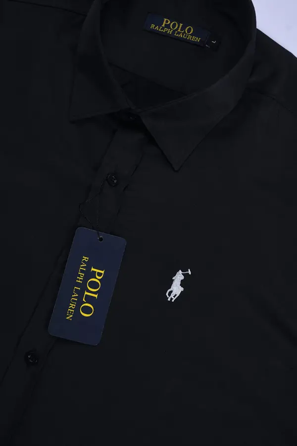 Chemise Ralph En pur Coton Ref-RS8701 ( Noir )